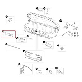 Thule Cover Cocking Cylinder Left Schlo geh use f r Arcos Box