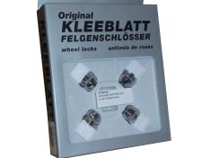 Kleeblatt Felgenschlösser 4 Stück silber