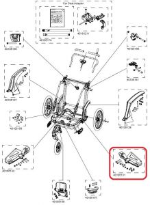 Thule CAS Federelement links CHK f r Chariot Chinook 1 2