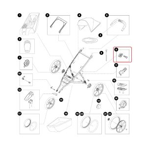 Thule Fold Lock Anchor 2x Faltanker f r Jogger Kinderwagen Thule Glide 2