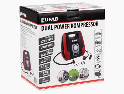 Dual 12/230V Kompressor Eufab Power