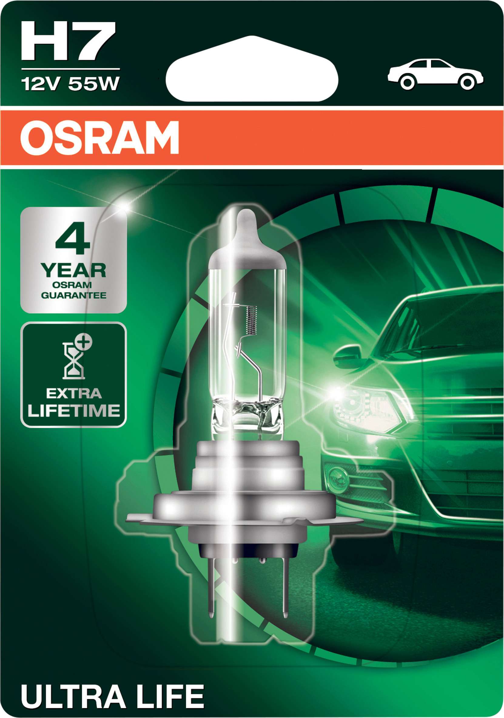 Osram Ultra Life Halogenbirne H1 H4 H7 H11 Alle Typen Freie Wahl 1 Stk.
