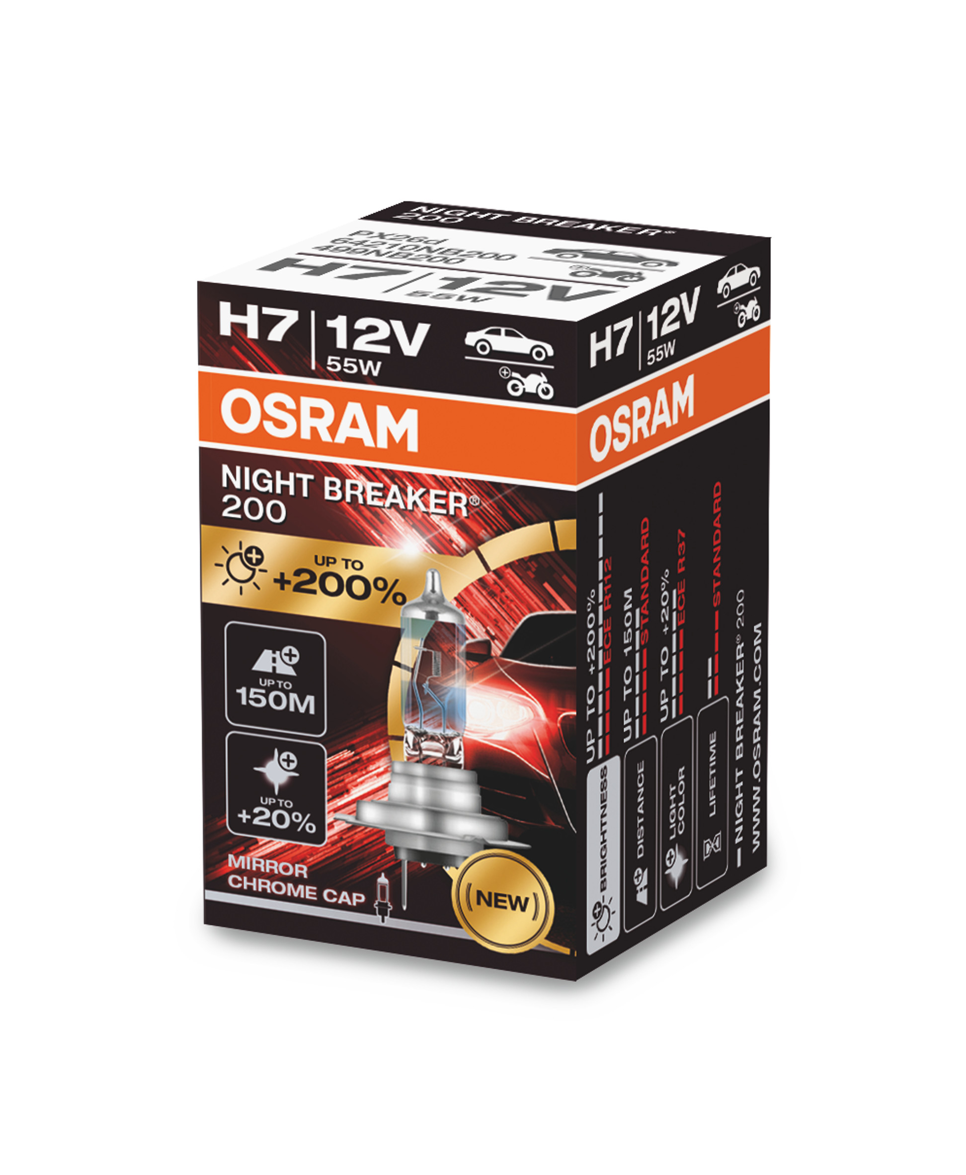 Osram Night Breaker 200 Laser Silver H1 H3 H4 H7 H8 H11 HB3 HB4 Xenon Alle  Ty
