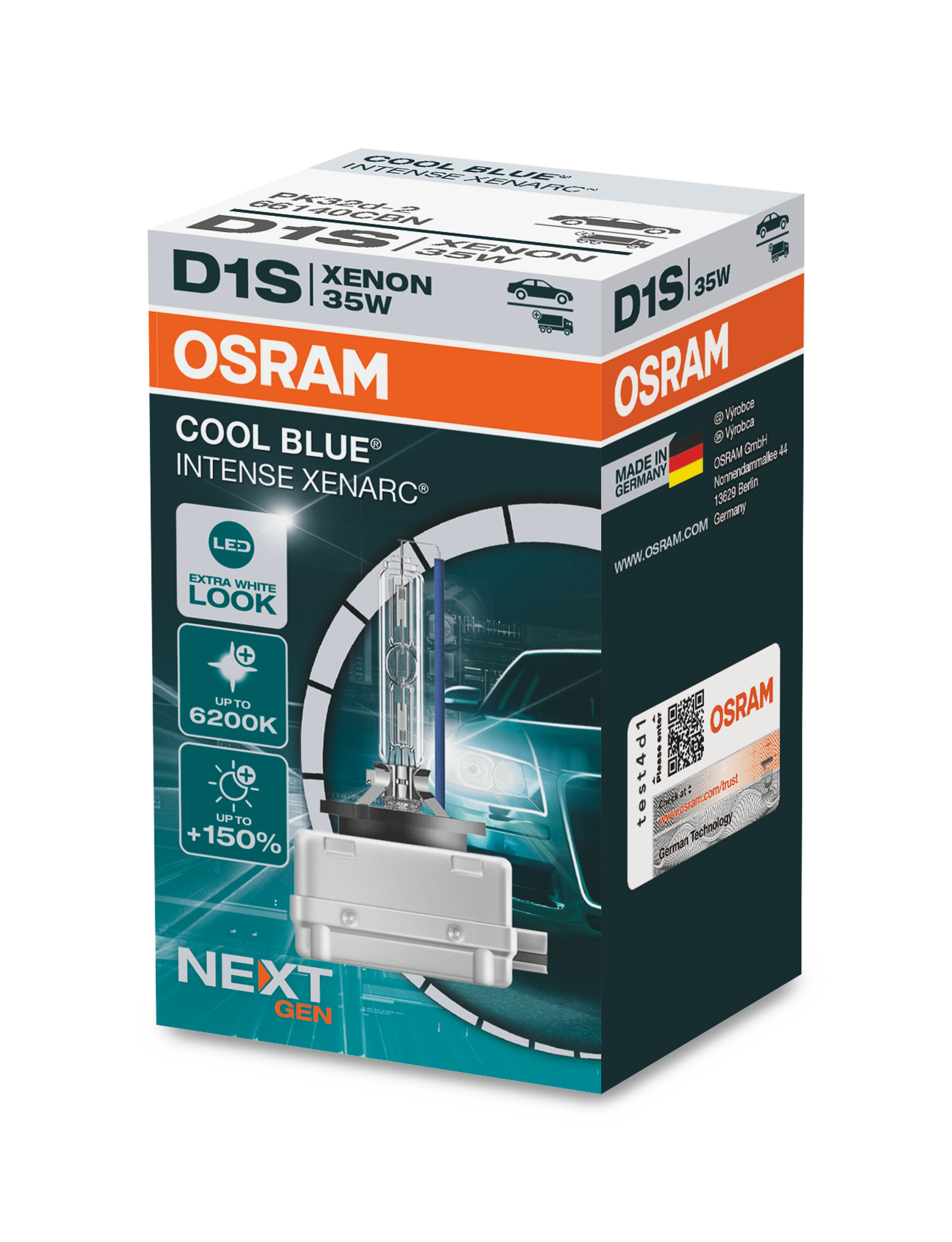 Lampade Lampadine H7 OSRAM COOL BLUE INTENSE - 2 pcs - XENON effect