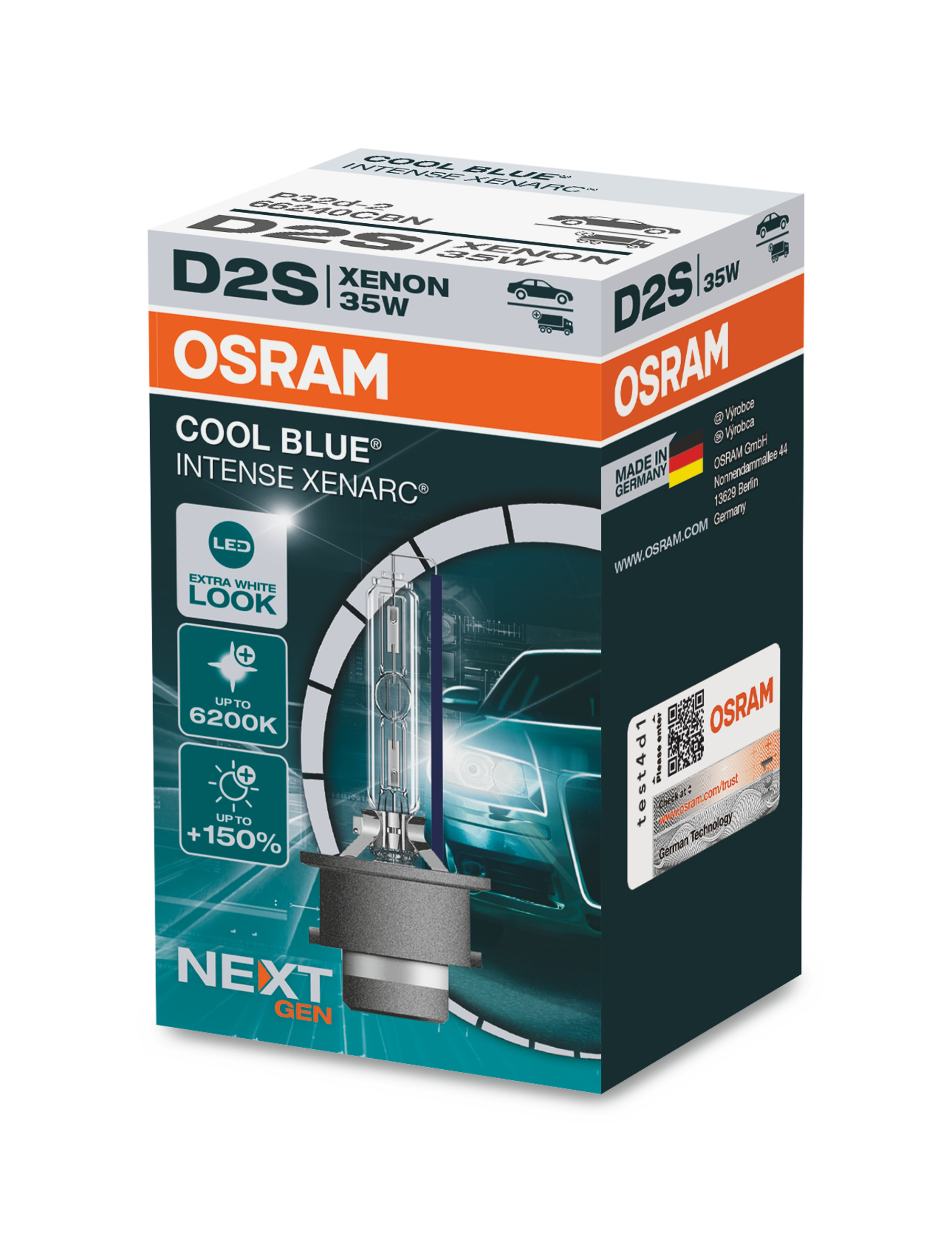 Osram Cool Blue Intense Next Gen. H1 H4 H7 H15 D1S D2S D3S D4S