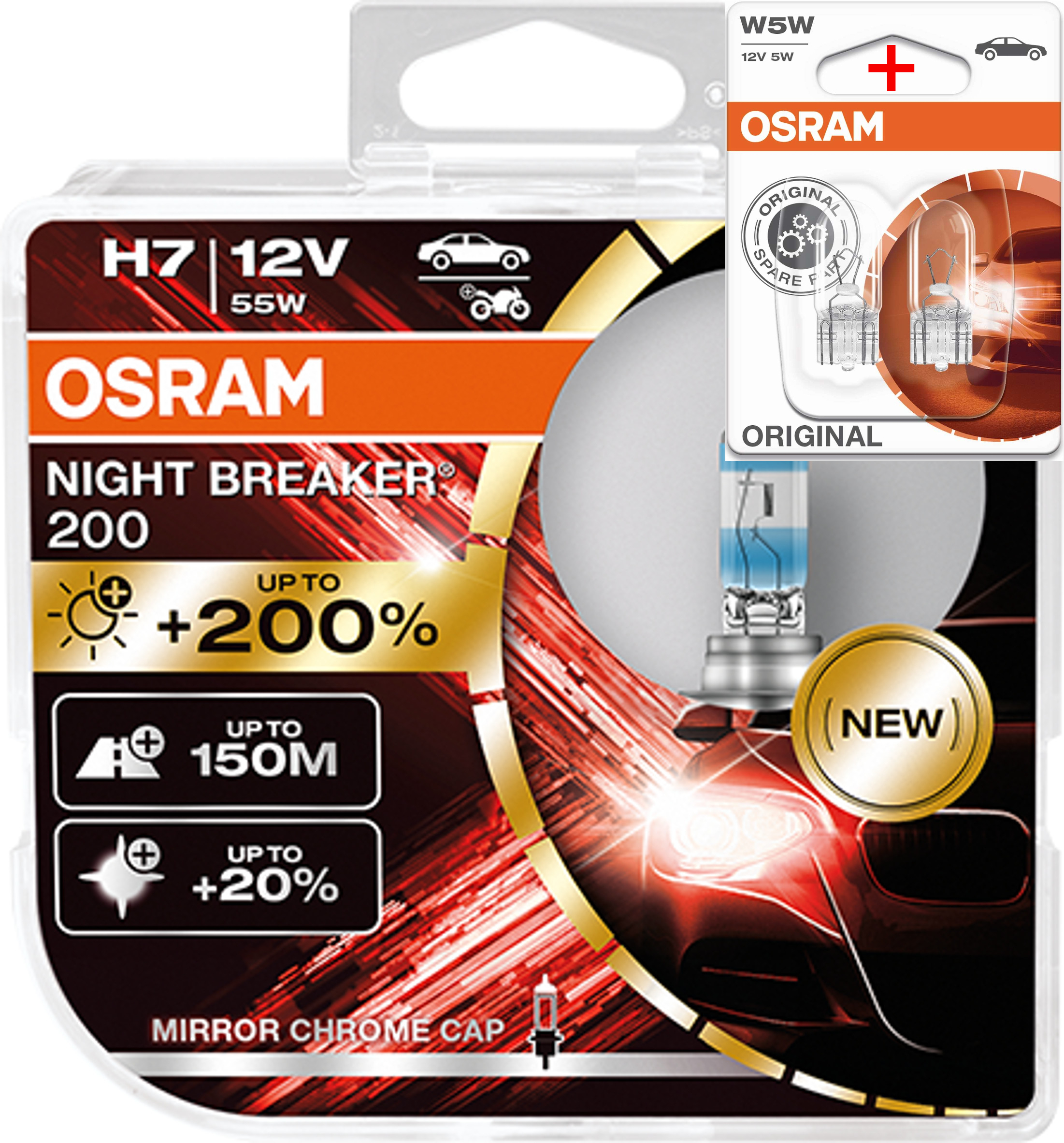 Osram NightBreaker Laser CoolBlue Xenarc UltraLife All Types Free Choice  2pcs